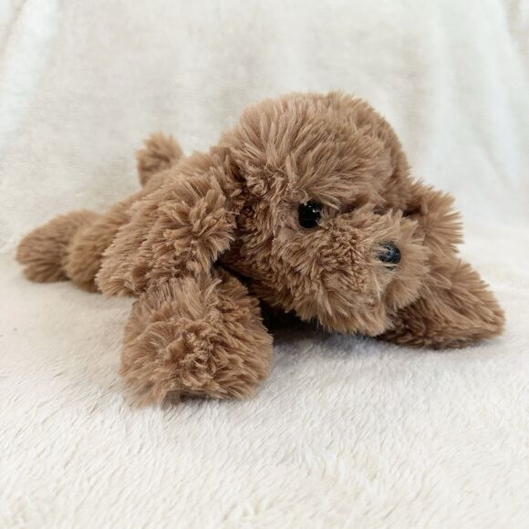 FAO Schwarz Plush Doodle Goldendoodle Brown Puppy Dog Floppy 14" - Picture 1 of 6